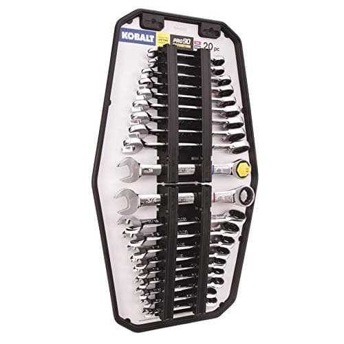 Kobalt 20-Piece Standard (SAE) and Metric Combination Ratchet Wrench Set