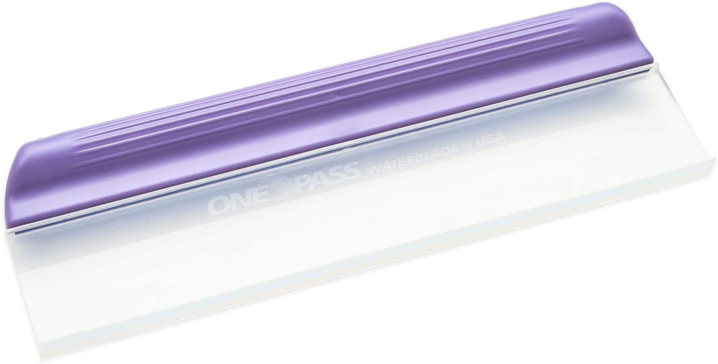 One Pass Classic 12" Waterblade Silicone T-Bar Squeegee