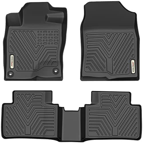 YITAMOTOR Floor Mats for Honda Civic Sedan/Type R 2016-2021, TPE All-Weather Custom Fit Floor Liners, 1st & 2nd Row