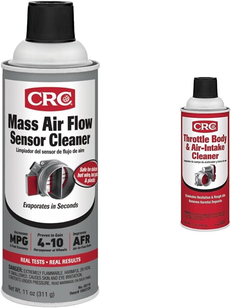 CRC MAF Sensor & Throttle Body Cleaner Bundle (11 oz + 12 oz)