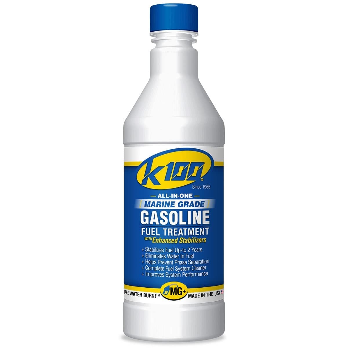 K-100 All-In-One Marine Grade Gasoline Fuel Treatment with Enhanced Stabilizers