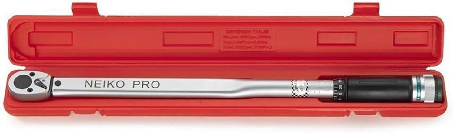 Neiko PRO 03709B 1/2-Inch Drive Adjustable Click Torque Wrench (50–250 ft-lb)