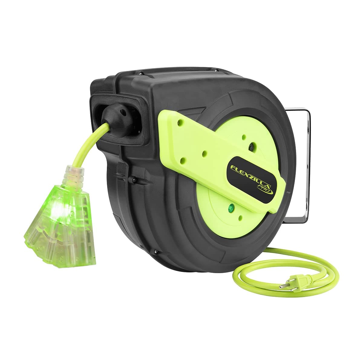 Flexzilla Retractable Extension Cord Reel, 60 ft / 12 AWG