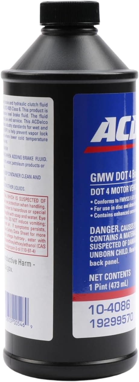 ACDelco 10-4086 DOT 4 Hydraulic Brake and Clutch Fluid
