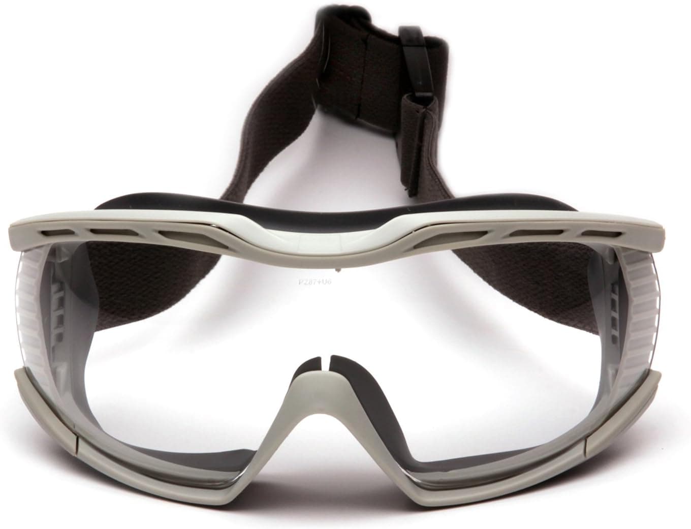 Pyramex Capstone Chemical Splash Goggle (G604T2) — Clear Anti-Fog Lens, Gray Frame