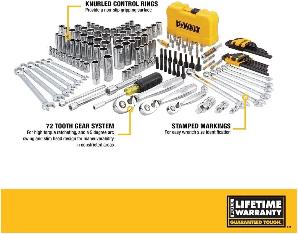 DEWALT DWMT73803 168-Piece Mechanics Tool Set