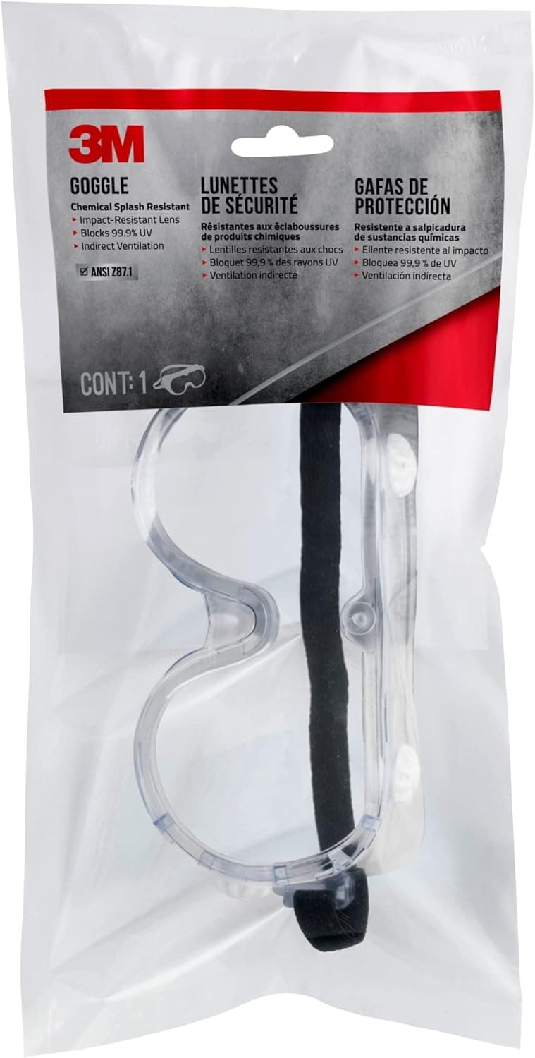 3M Chemical Splash Goggle 91252H1-DC
