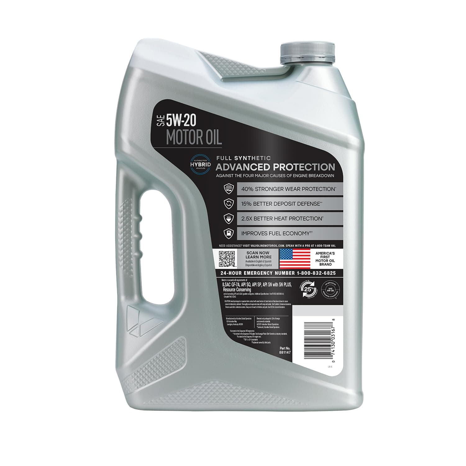 Valvoline Advanced Full Synthetic SAE 5W-20 Motor Oil