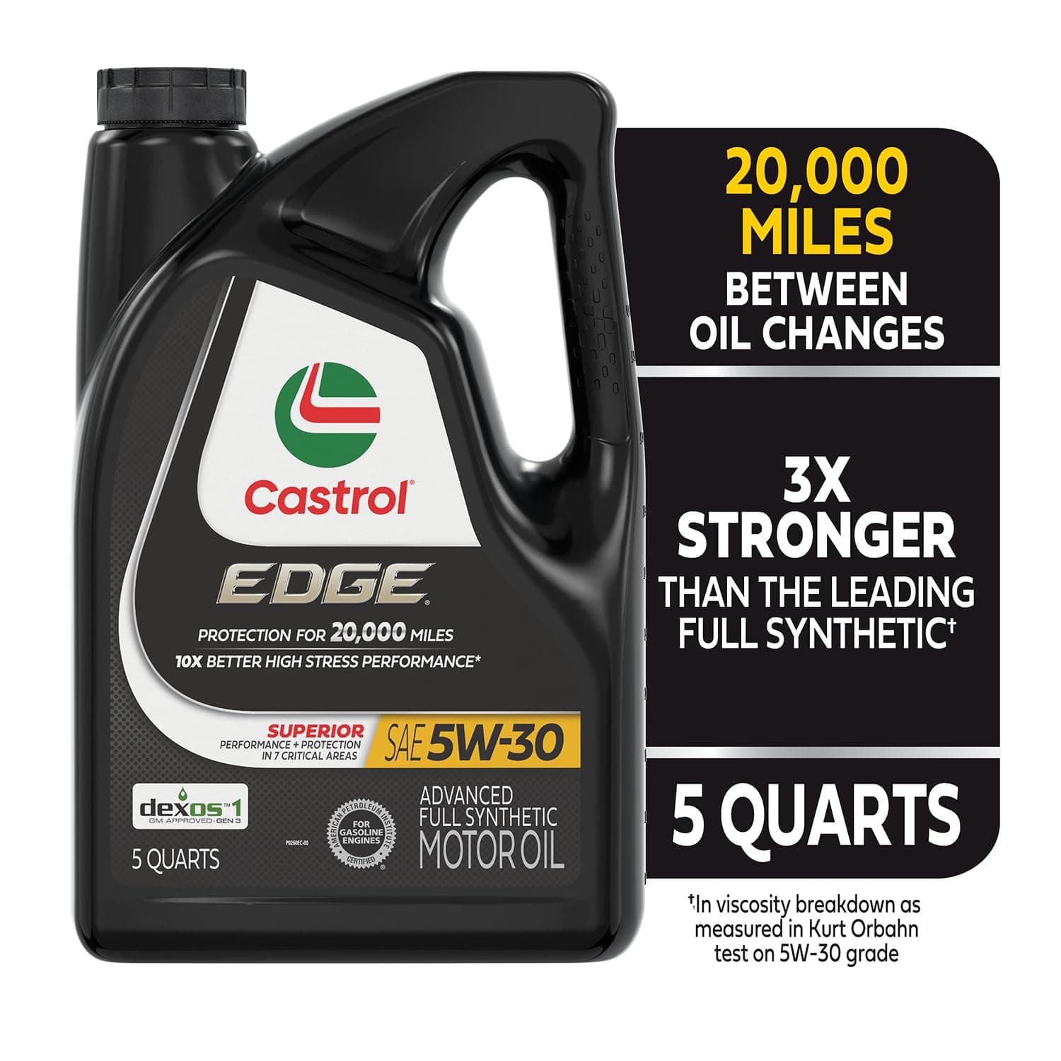 Castrol EDGE Advanced Full Synthetic Motor Oil 5W-30