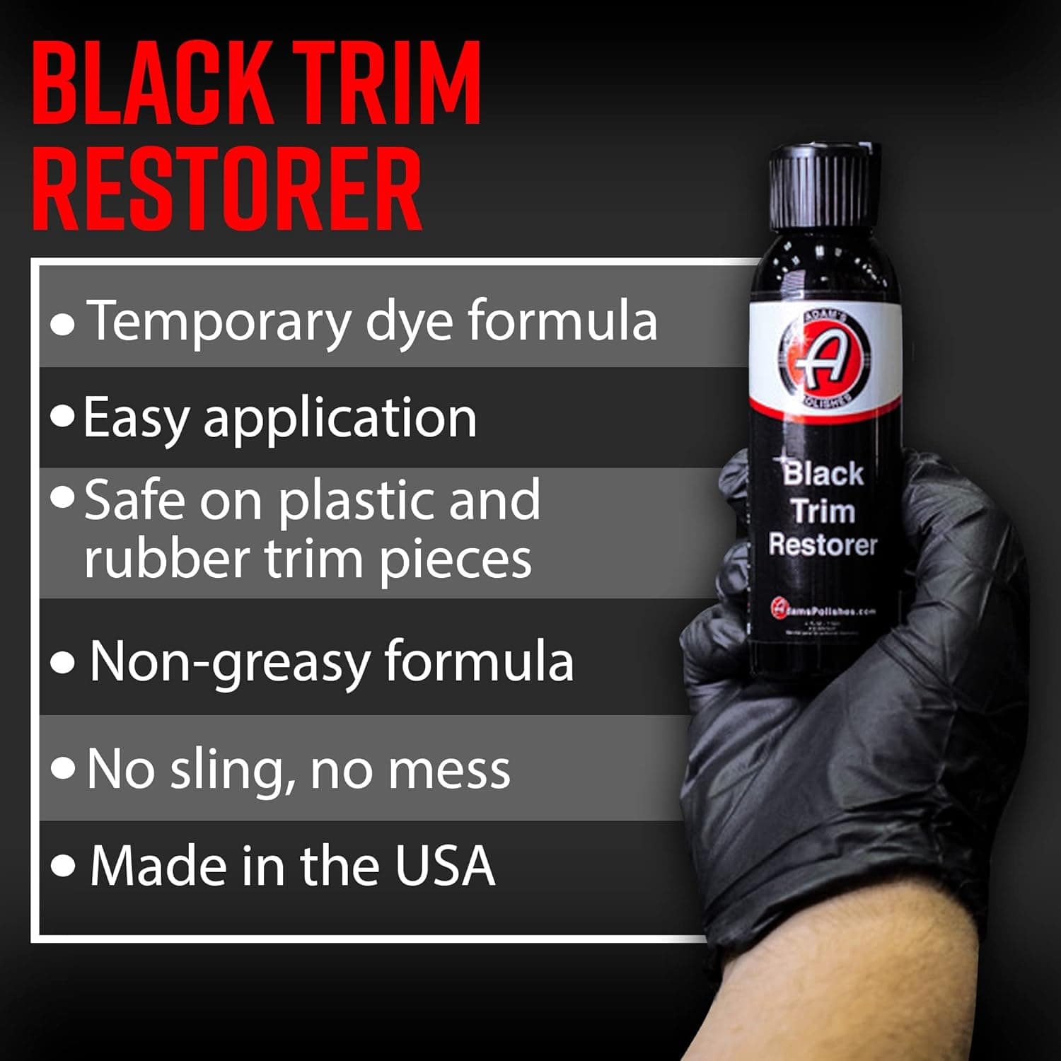 Adam's Polishes Black Trim Restorer