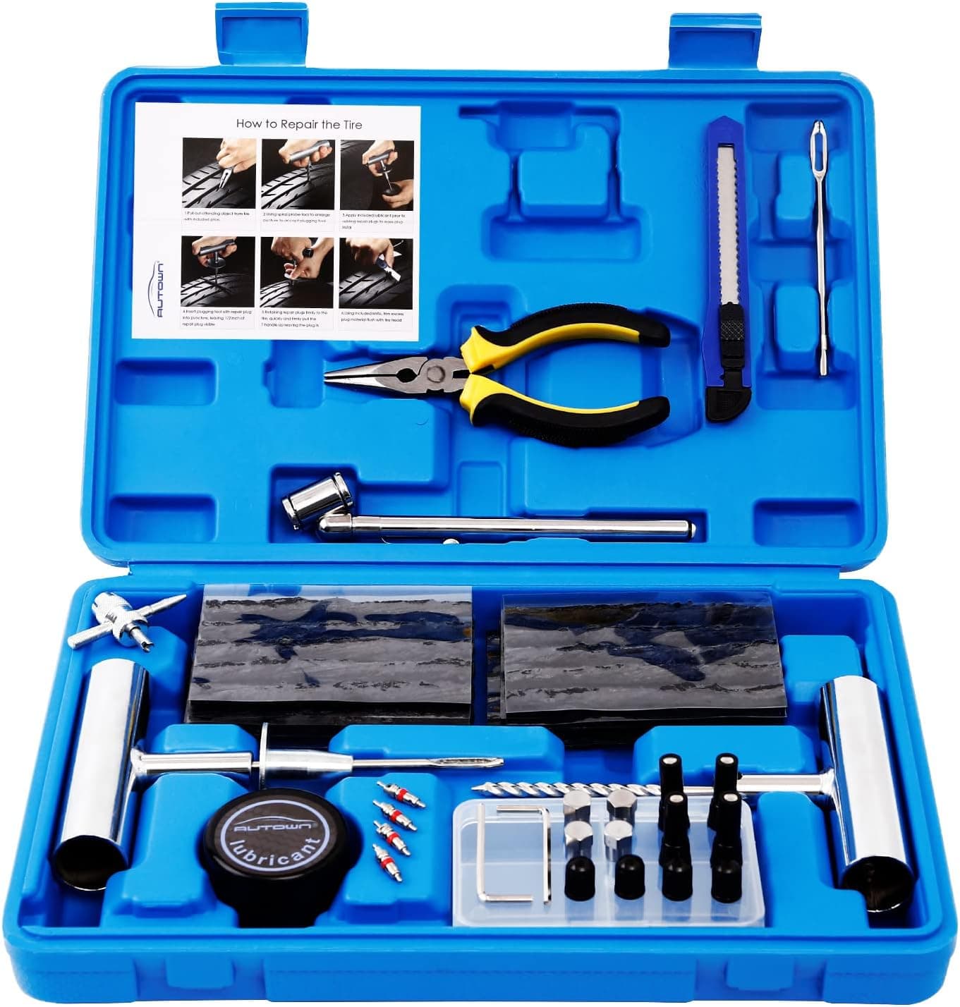 AUTOWN 68-Piece Tire Repair Kit