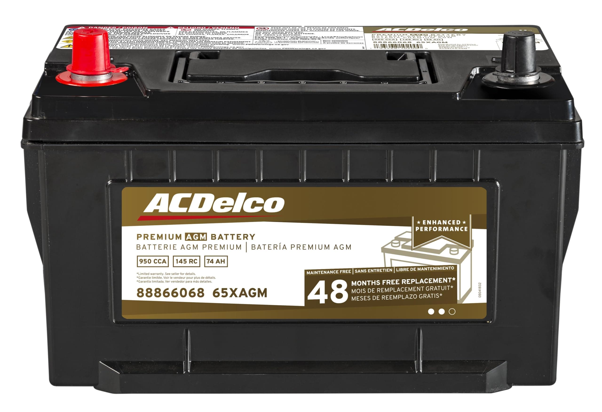 ACDelco Gold 65XAGM Premium AGM Group 65 Battery