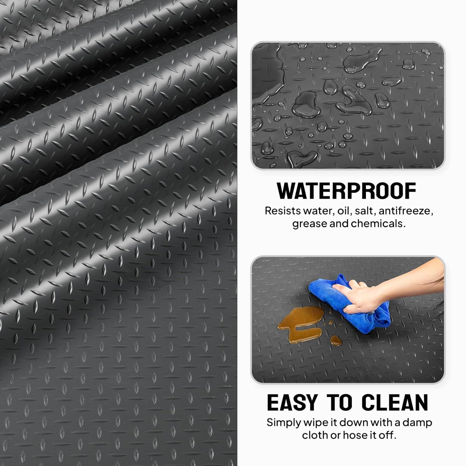 TUFFIOM 7.5 x 17 FT Garage Floor Mat
