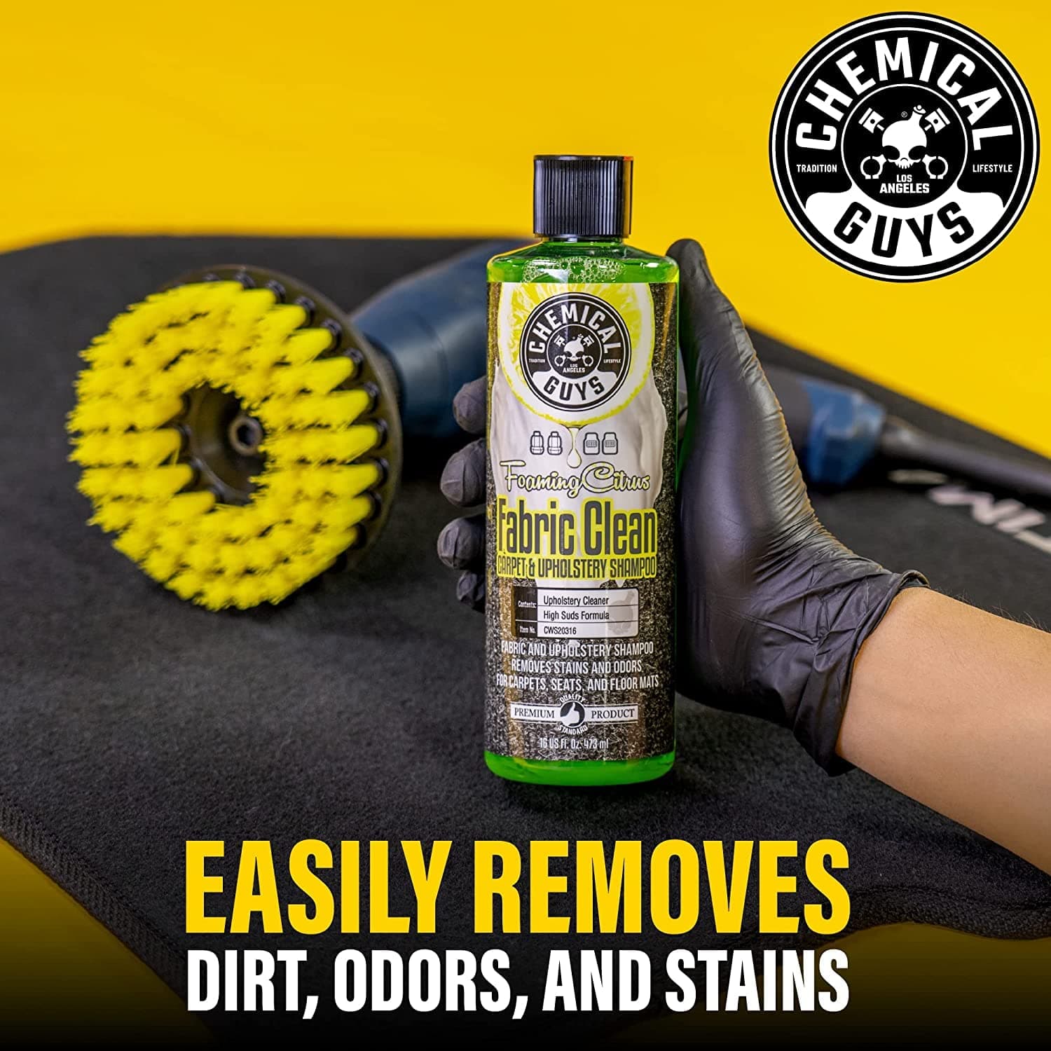 Chemical Guys Foaming Citrus Fabric Clean Carpet & Upholstery Cleaner