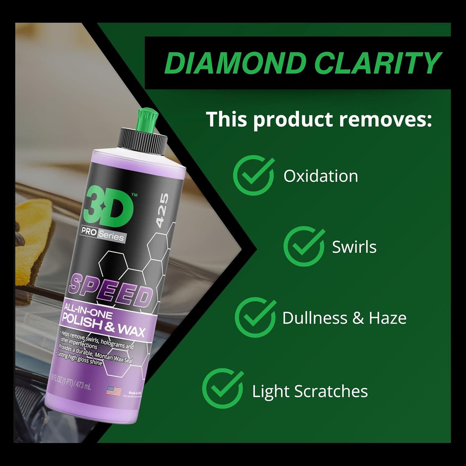 3D Car Care Speed All-In-One Polish & Wax