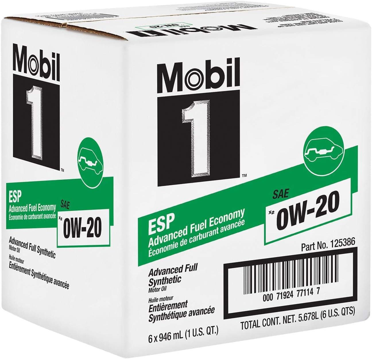 Mobil 1 ESP X2 Full Synthetic 0W-20 Motor Oil