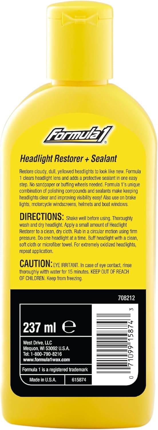Formula 1 Headlight Restorer & Sealant