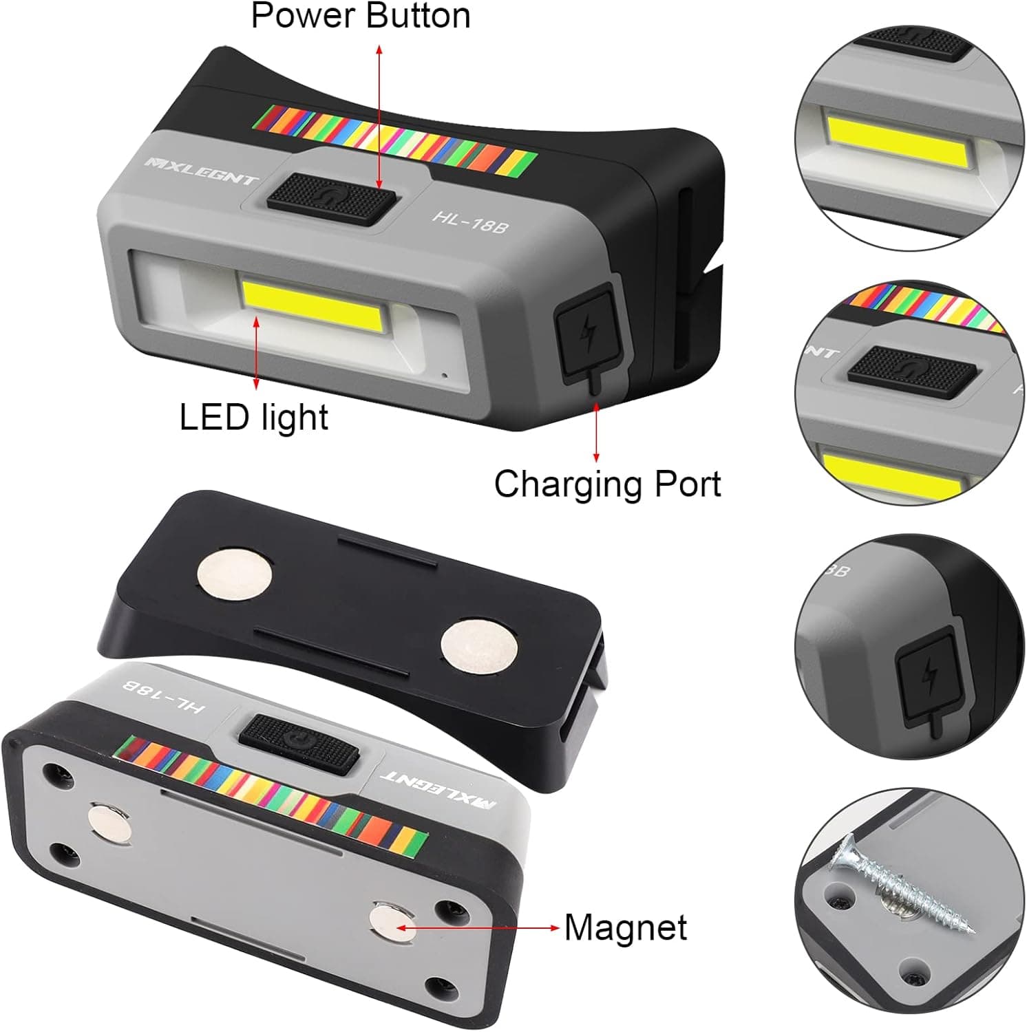 MXLEGNT Detailing Light Paint Inspection Headlamp