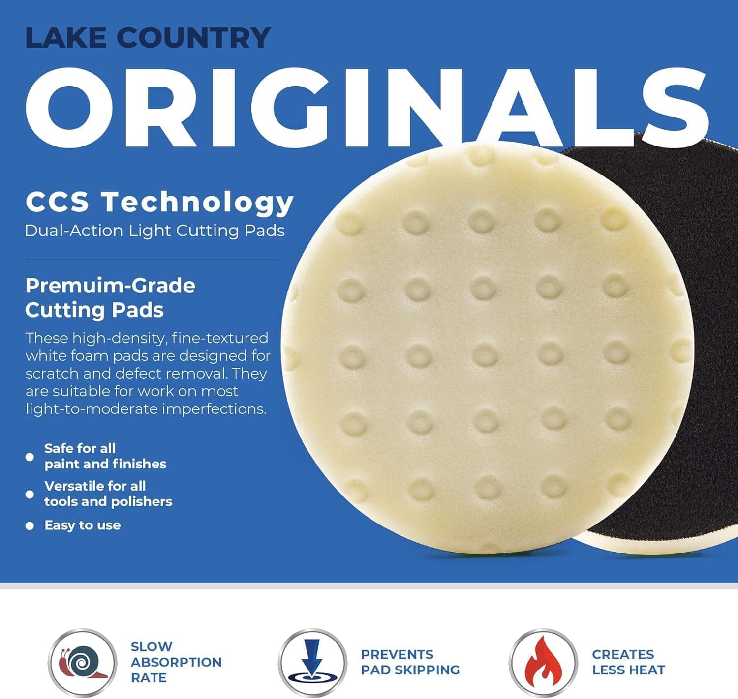 Lake Country Lake Country CCS White Polishing Foam Pad (5.5")