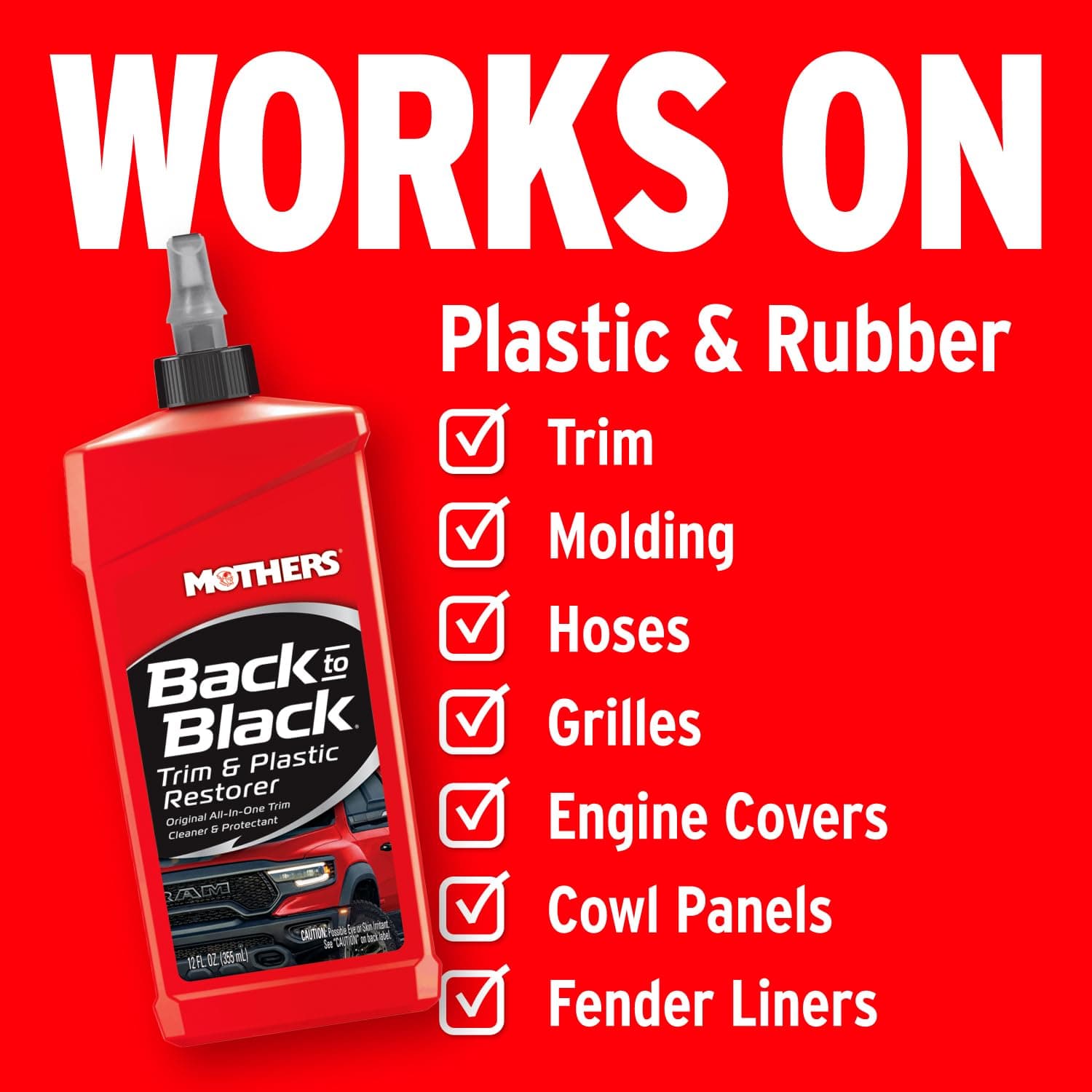 Mothers Back-to-Black Trim & Plastic Restorer