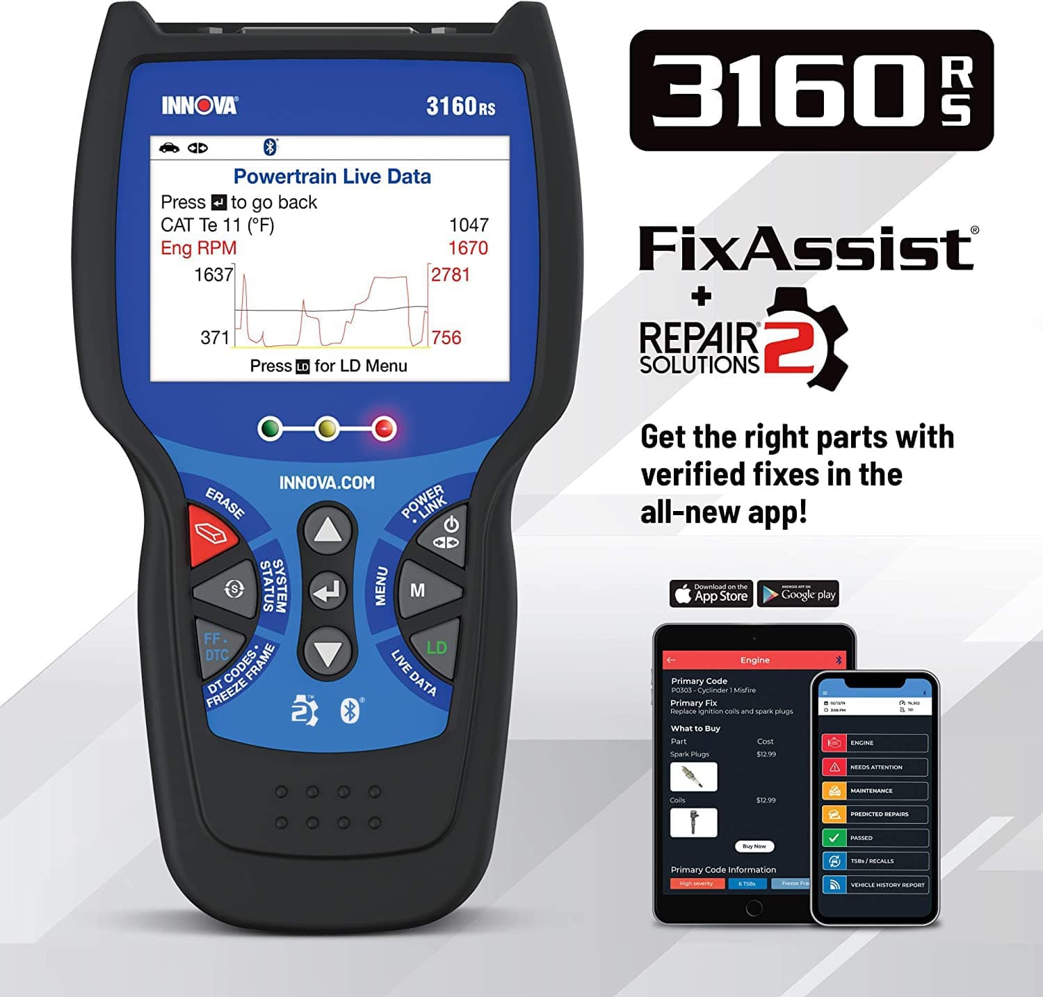Innova 3160RS OBD2 Scanner