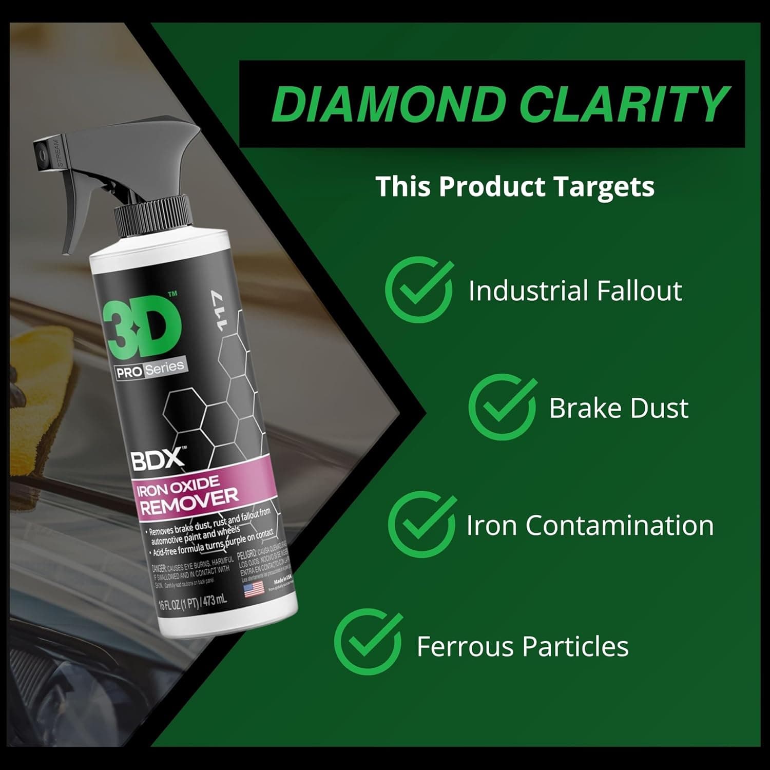 3D Car Care BDX Iron Remover (16 oz)
