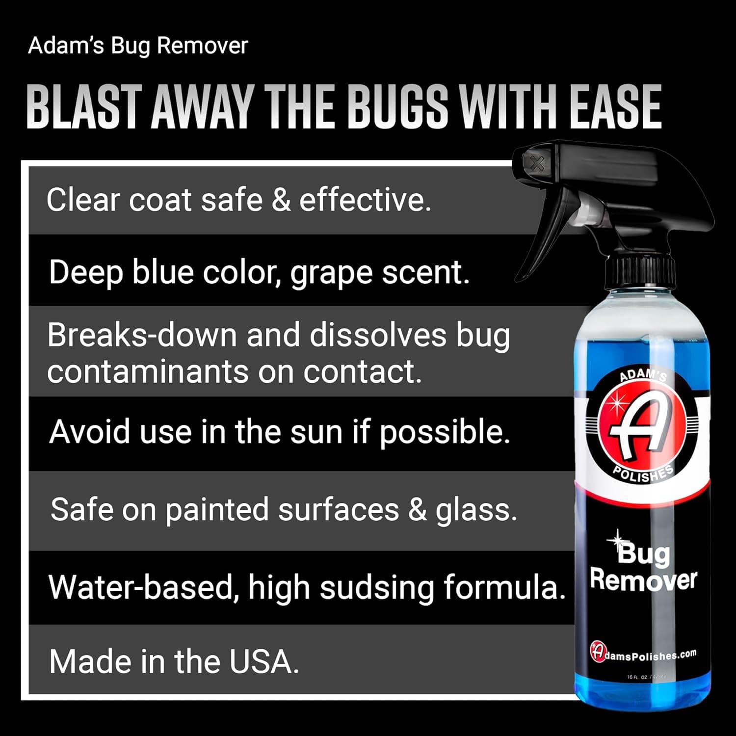 Adam's Polishes Bug Remover