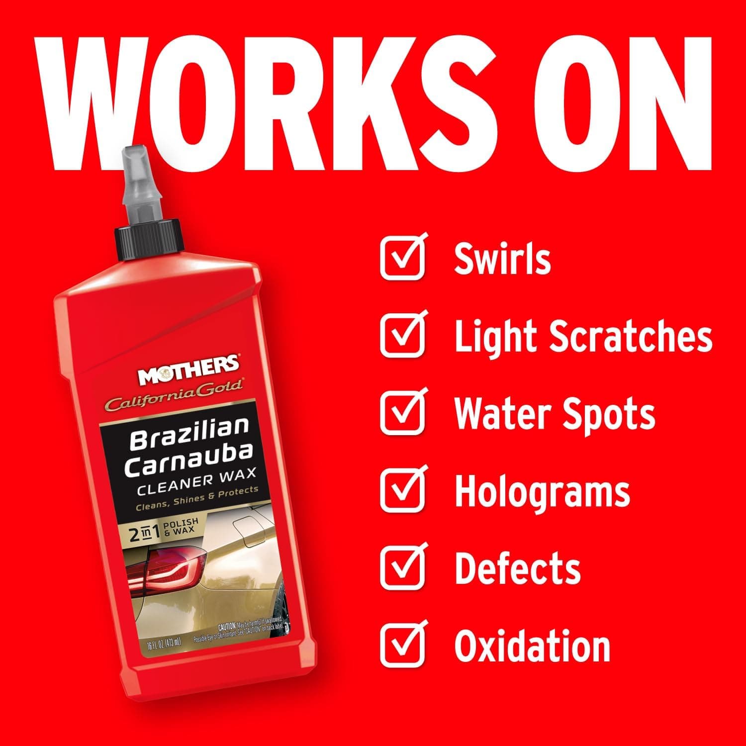 Mothers California Gold Brazilian Carnauba Cleaner Wax (Liquid)