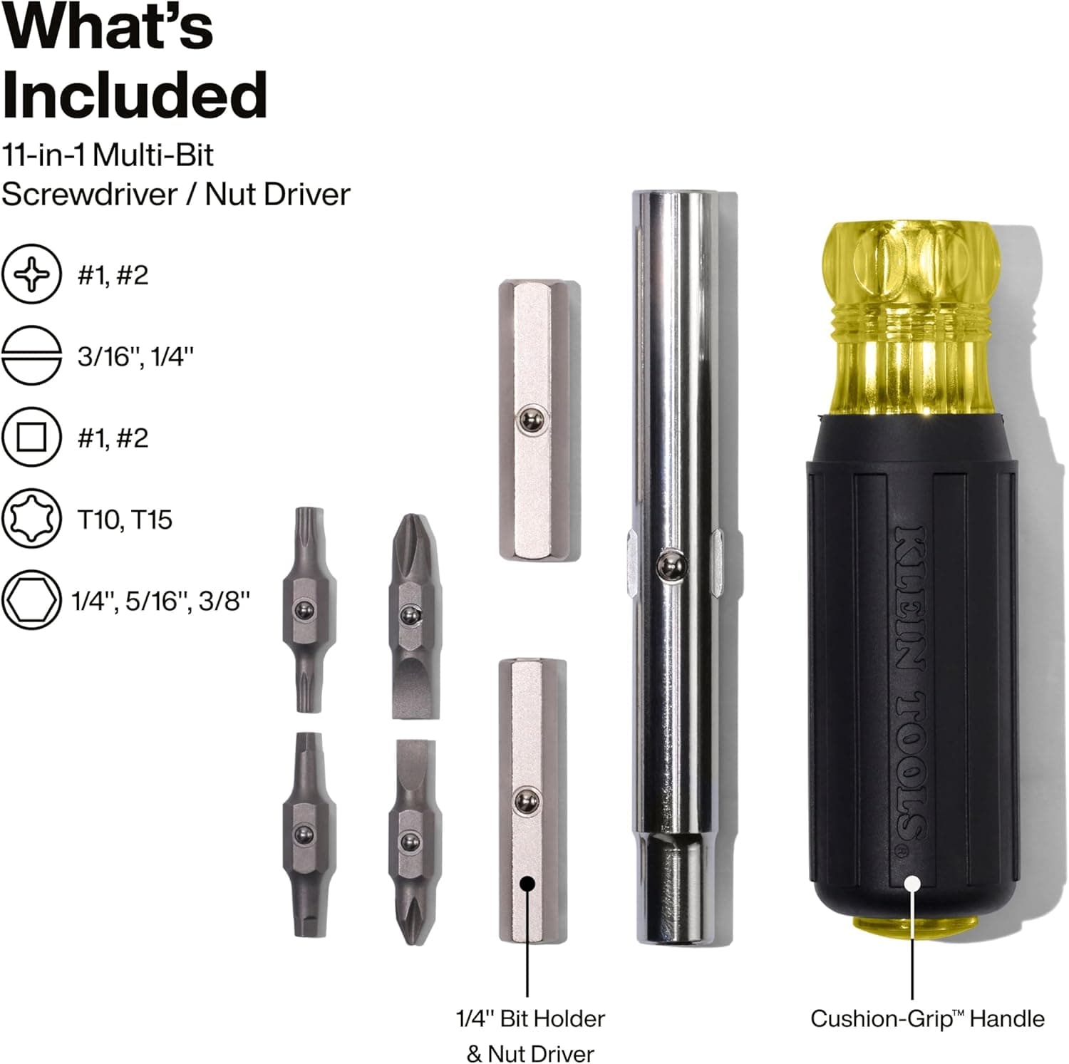 Klein Tools 32500 11-in-1 Screwdriver/Nut Driver