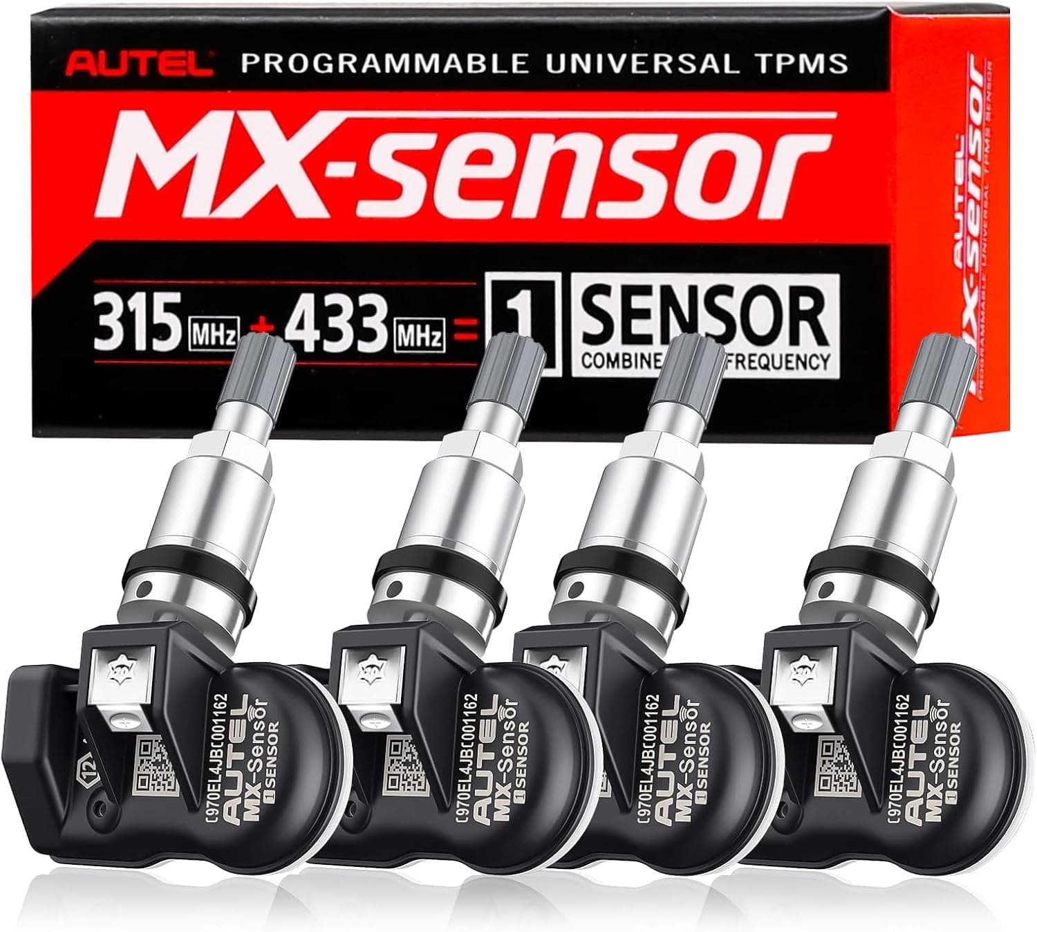 Autel MX-Sensor 315MHz + 433MHz Dual Frequency TPMS Sensor (4-Pack)