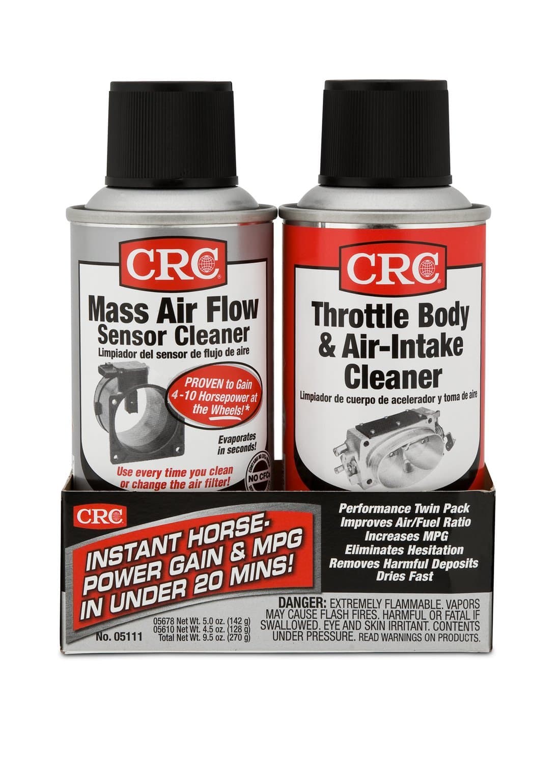 CRC MAF Sensor & Throttle Body Cleaner Twin Pack, Case of 6
