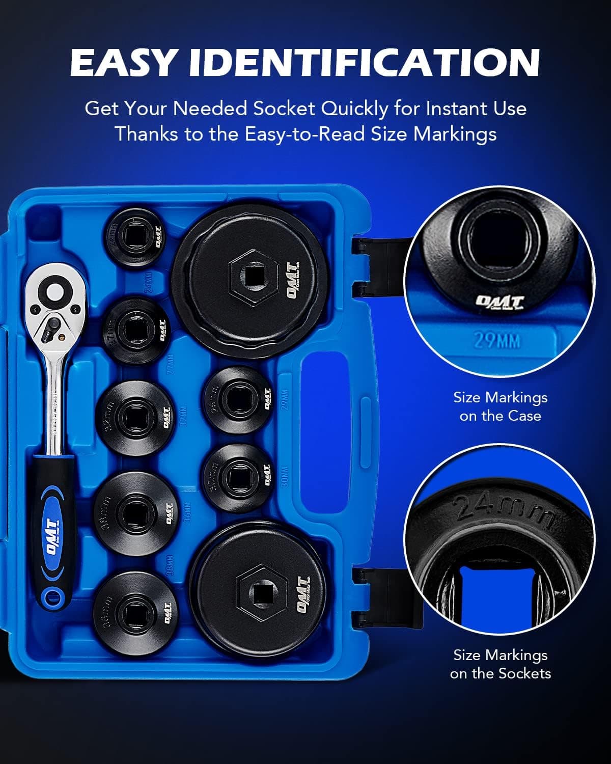 Orion Motor Tech 10-Piece Oil Filter Wrench Set