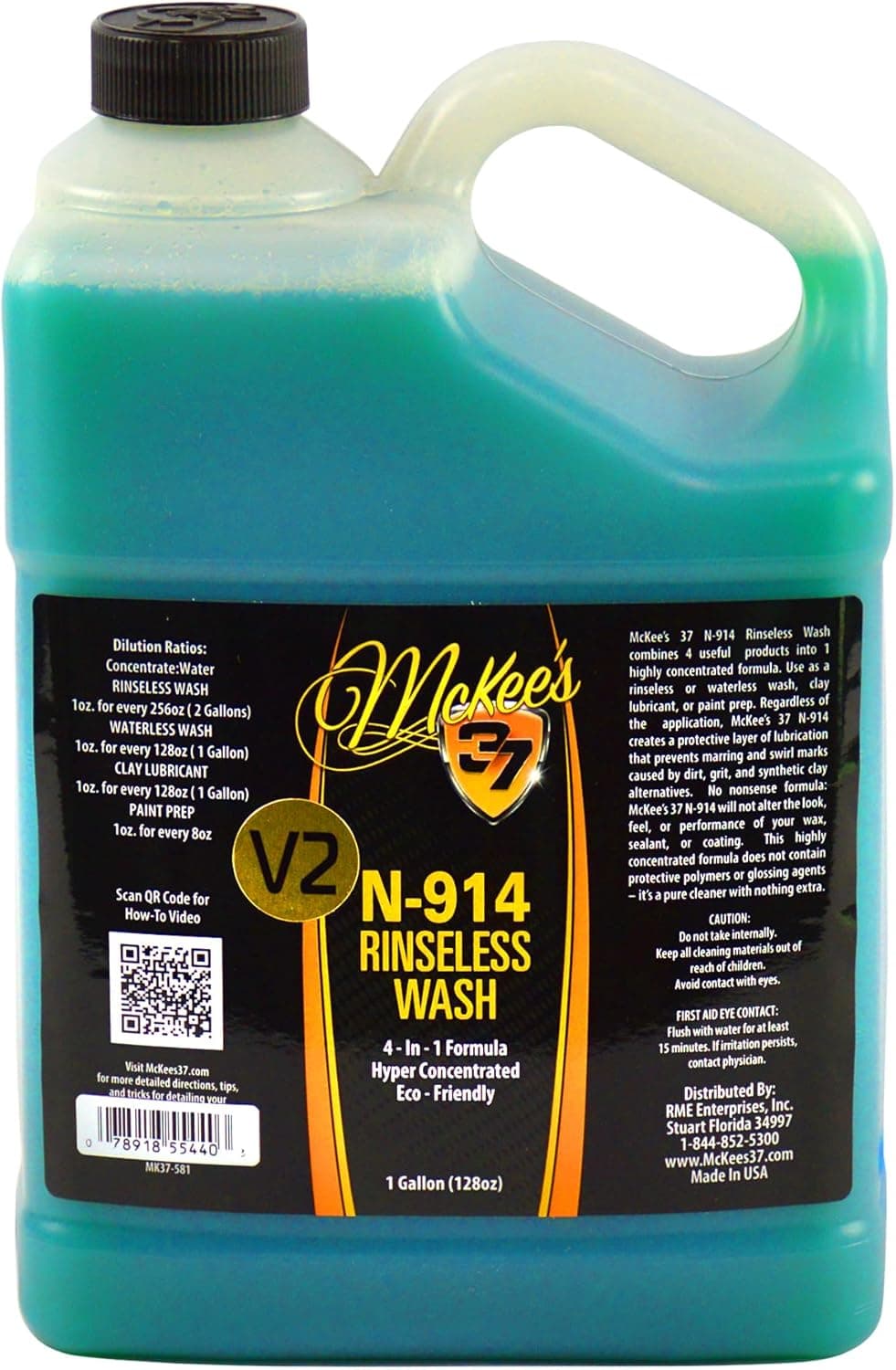 McKee's 37 N-914 Rinseless Wash V2