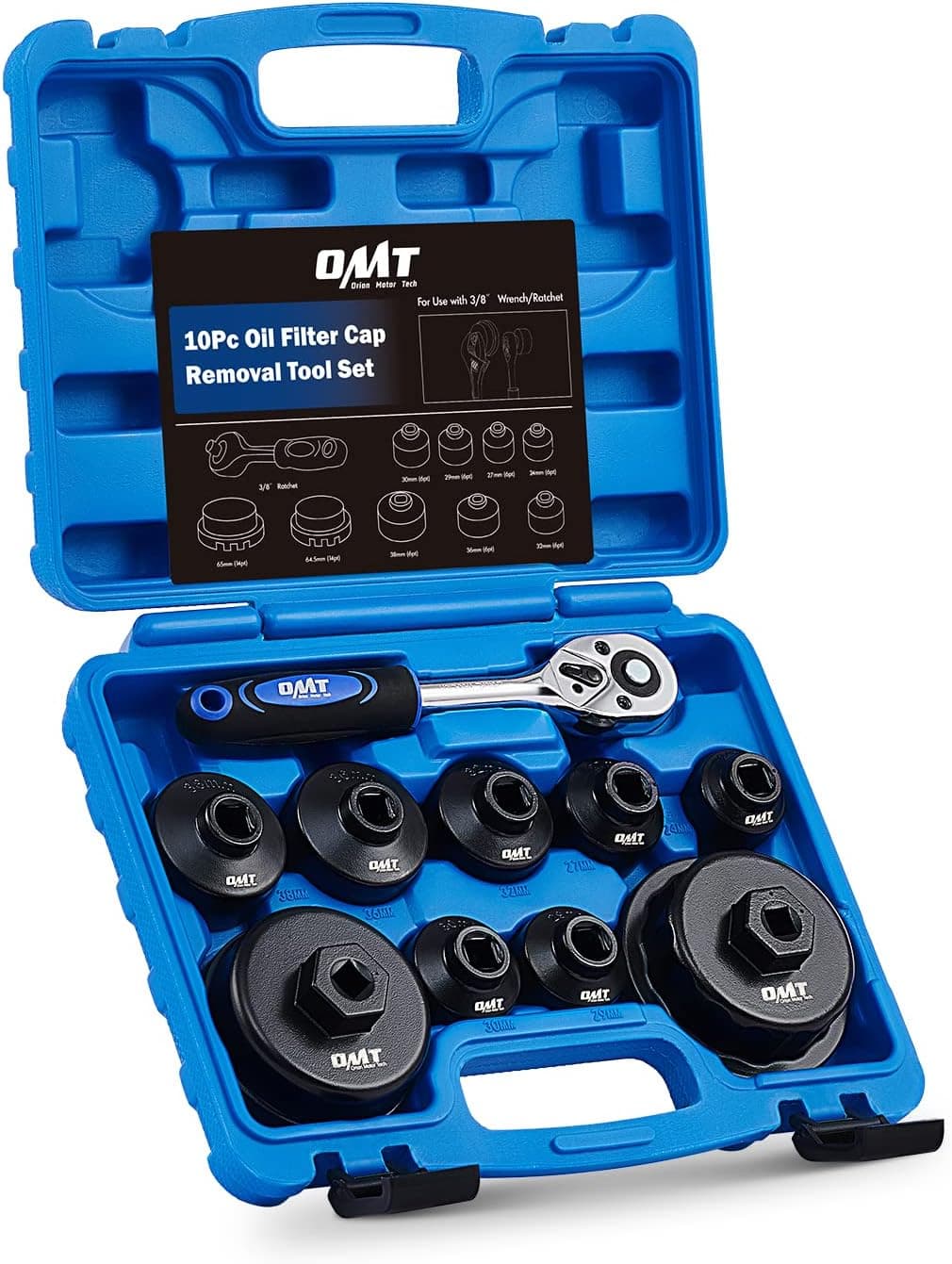 Orion Motor Tech 10-Piece Oil Filter Wrench Set