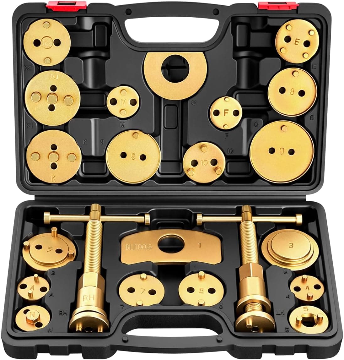 BILITOOLS Brake Caliper Compression Tool, 22-Piece
