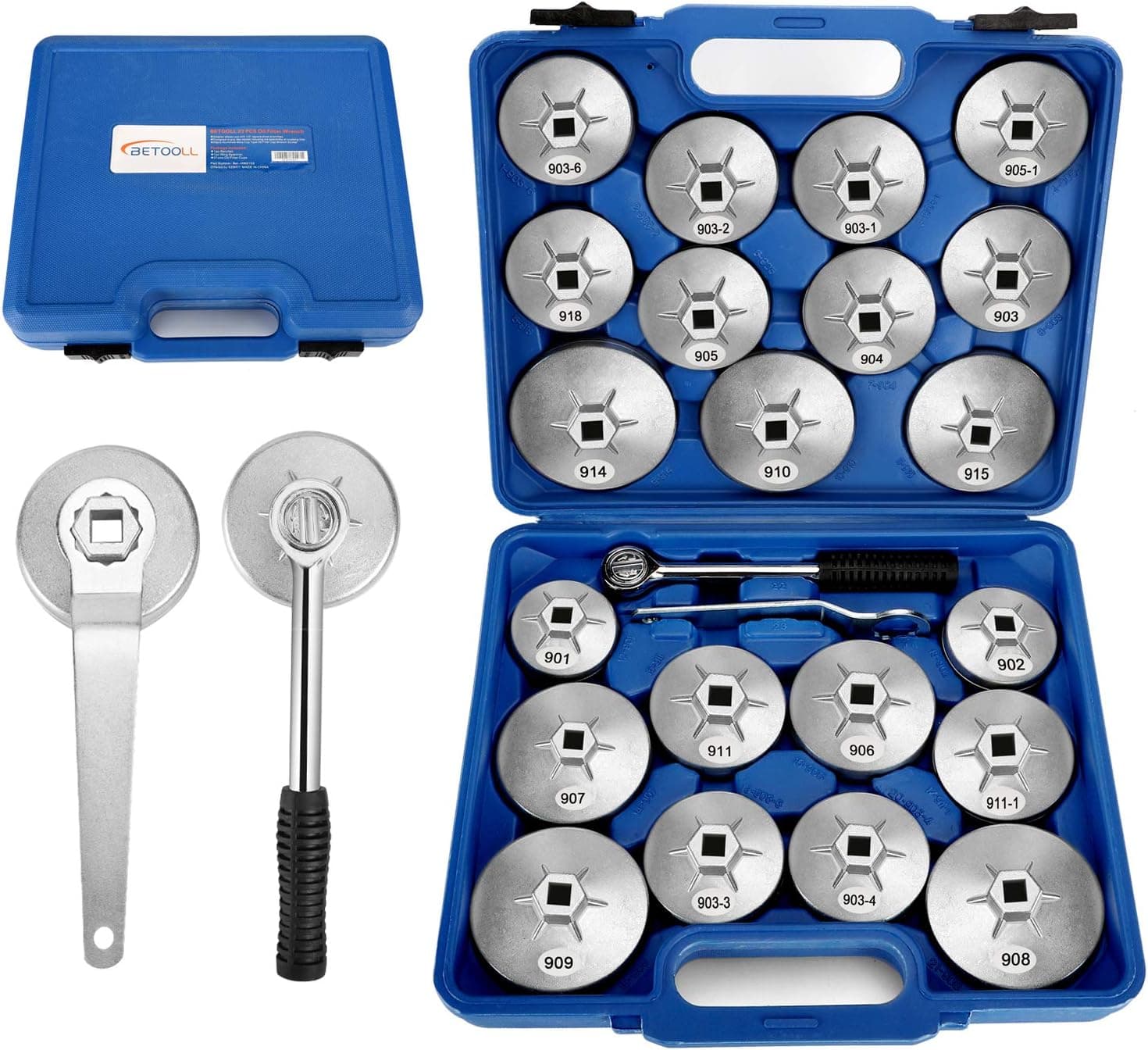 BETOOLL HW0103 23-Piece Oil Filter Wrench Set