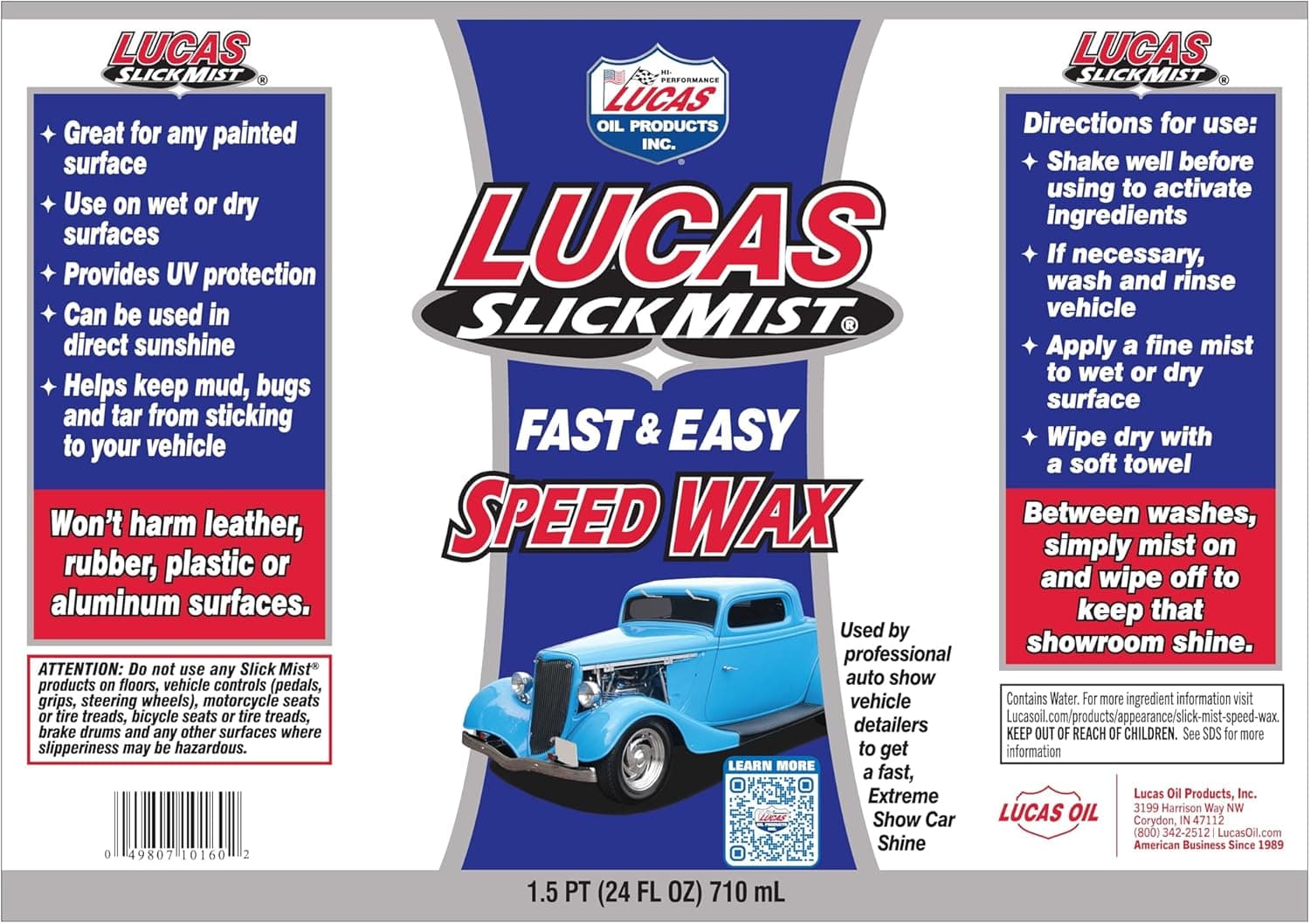 Lucas Oil Slick Mist Speed Wax