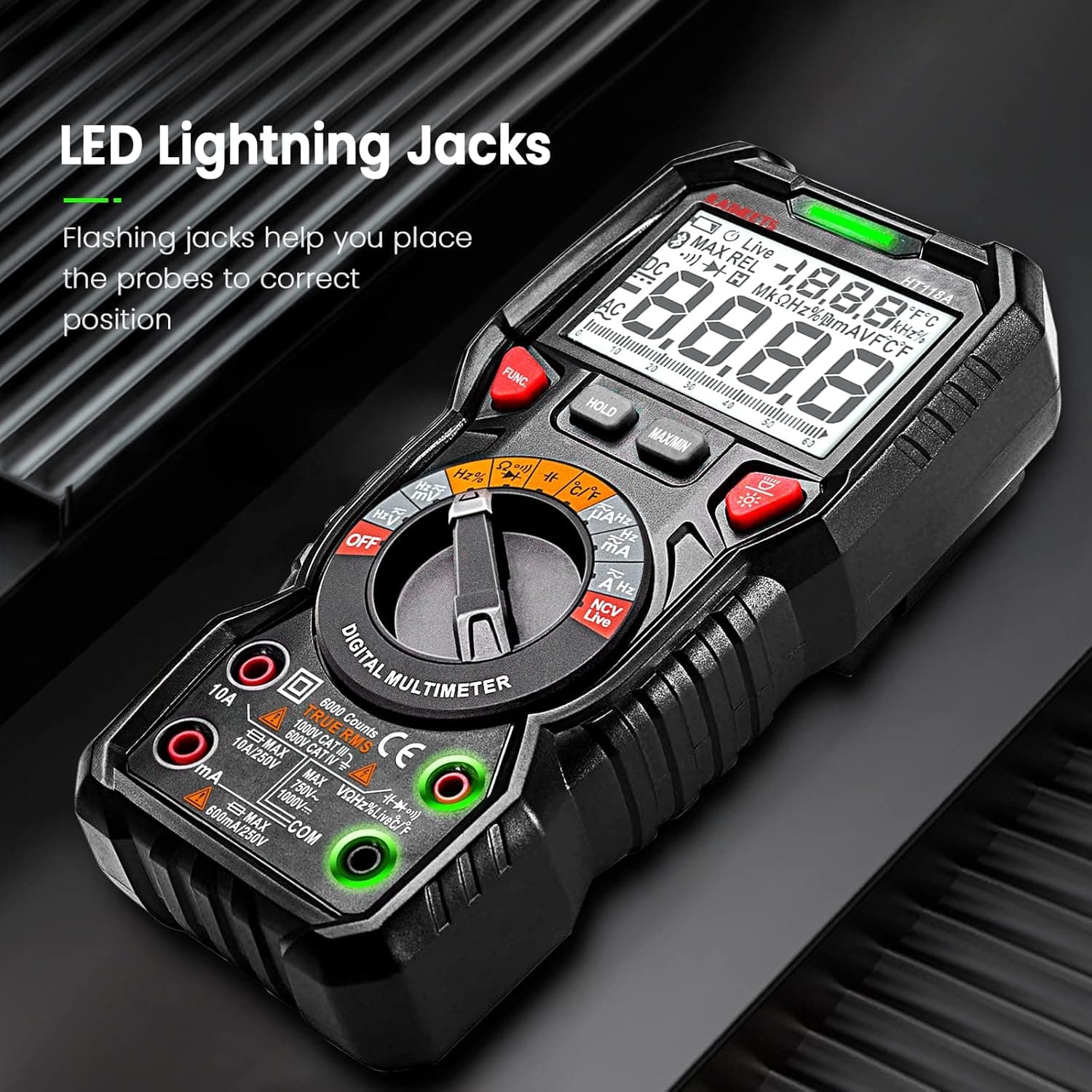 KAIWEETS HT118A Digital Multimeter TRMS 6000 Counts