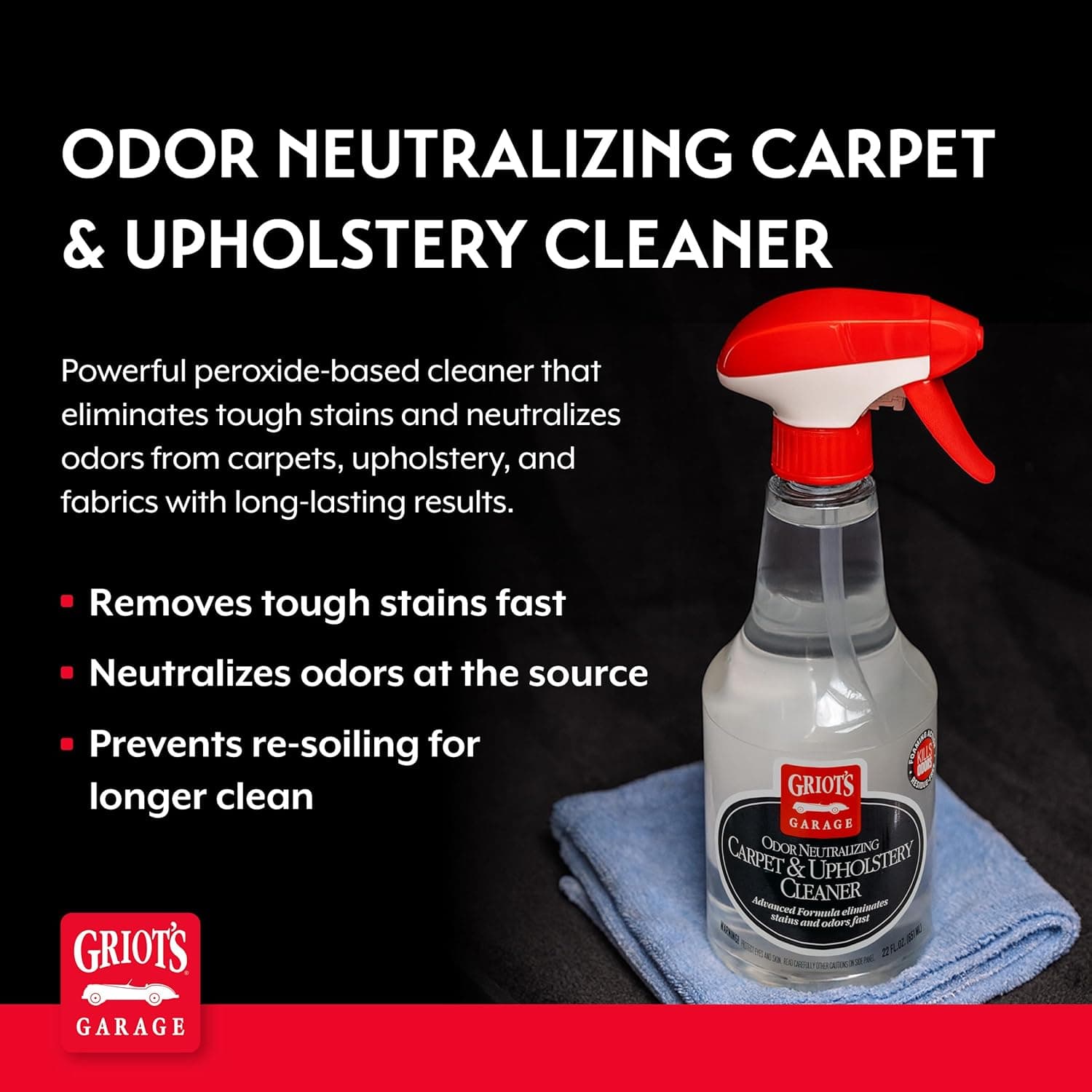 Griot's Garage Odor Neutralizing Carpet and Upholstery Cleaner