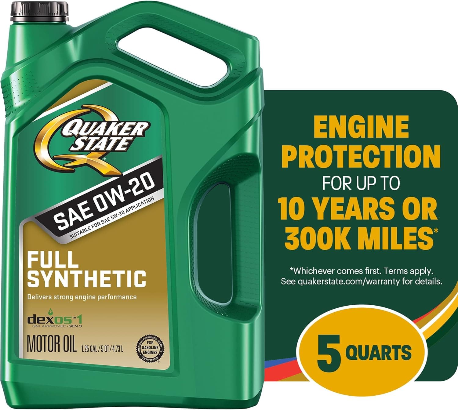 Quaker State Full Synthetic 0W-20 Motor Oil