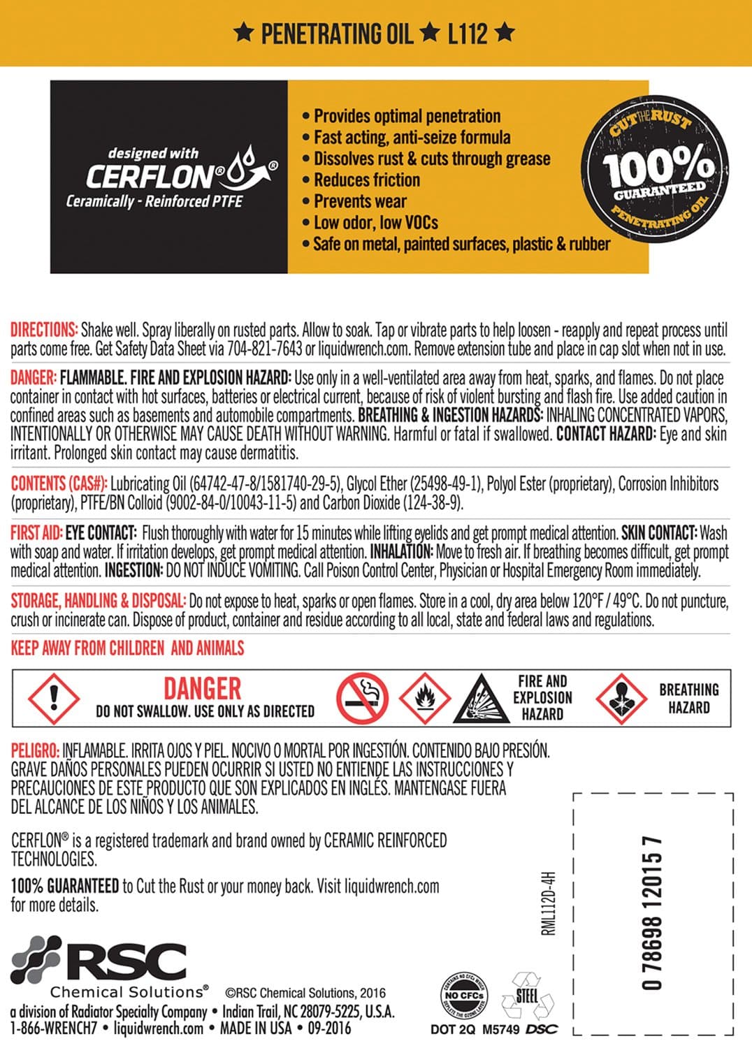 Liquid Wrench Penetrating Oil