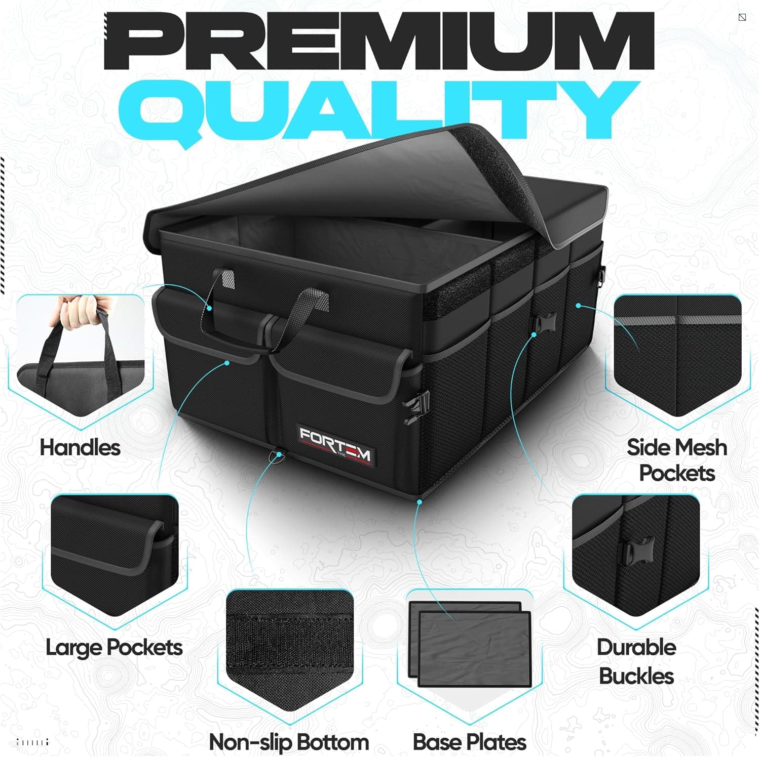 FORTEM Car Trunk Organizer