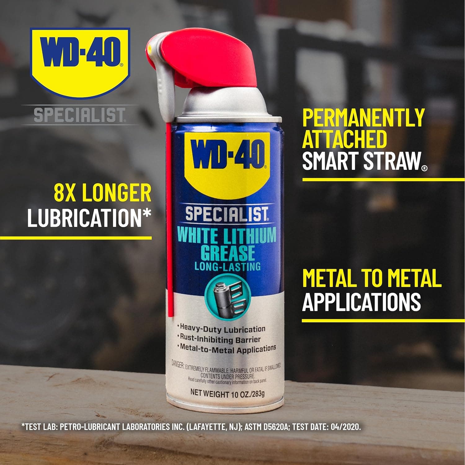 WD-40 Specialist White Lithium Grease Spray, 10 OZ