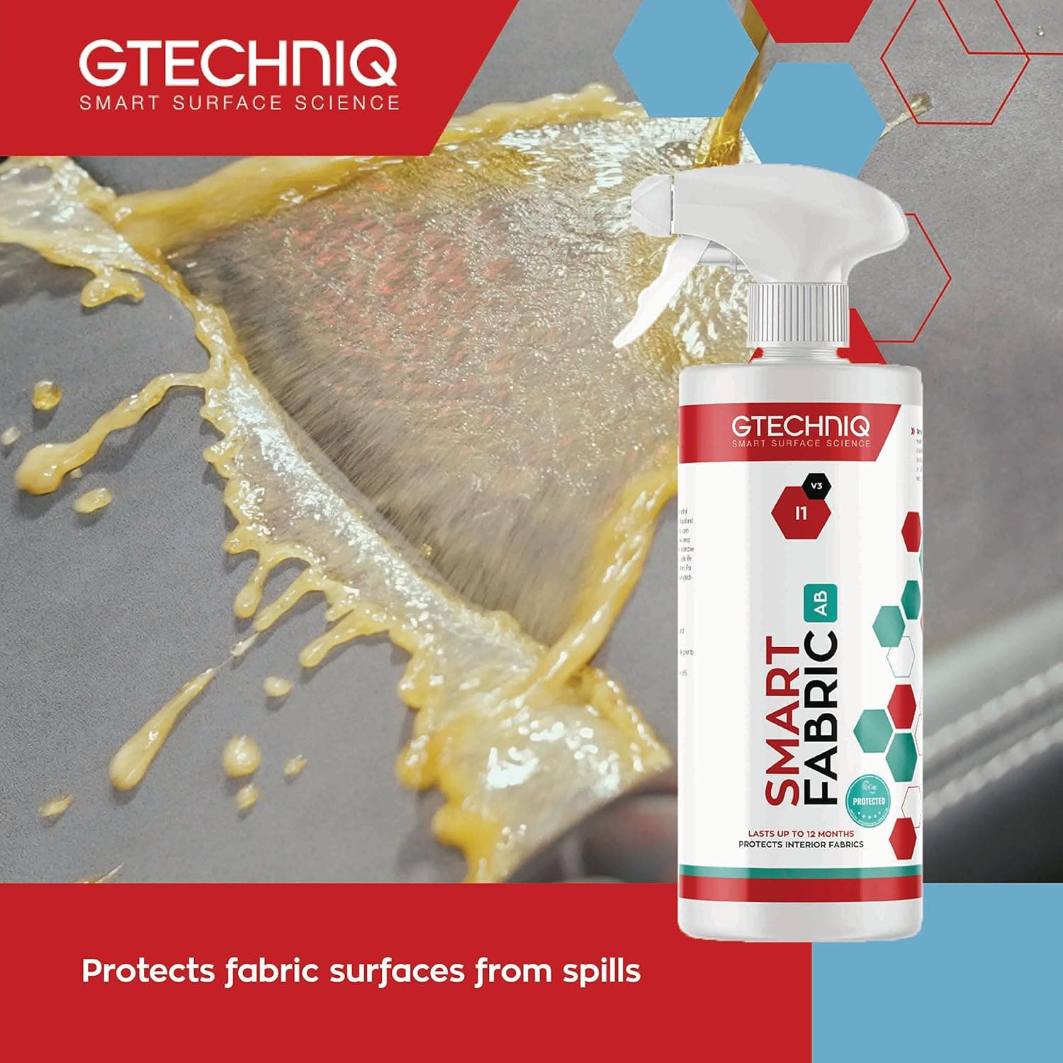 Gtechniq I1AB Smart Fabric Anti-Bacterial v2 (1L / 33.81 fl oz)