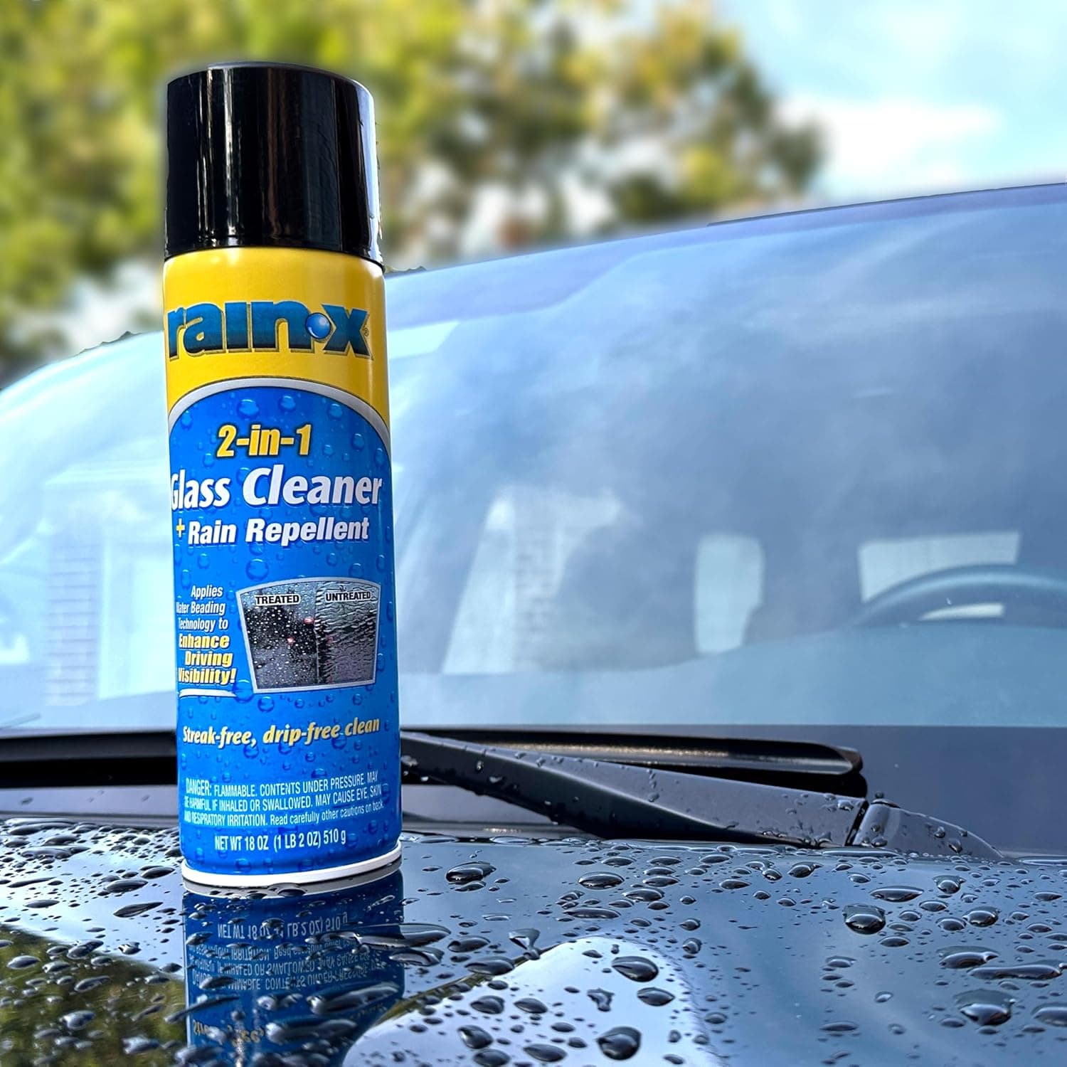 Rain-X 2-in-1 Glass Cleaner Plus Rain Repellent (Aerosol)