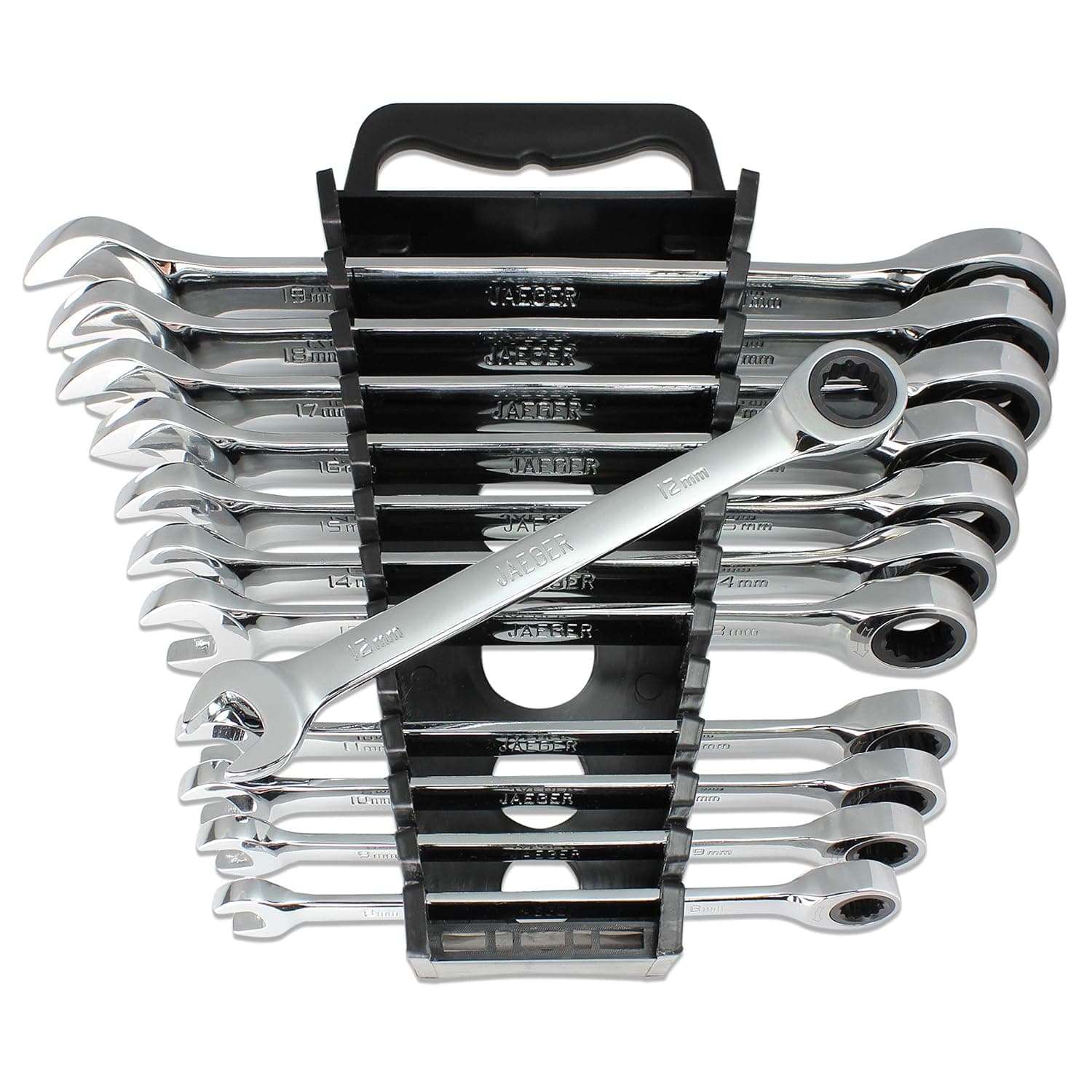 Jaeger Tightspot 12-Piece Metric Ratcheting Wrench Set
