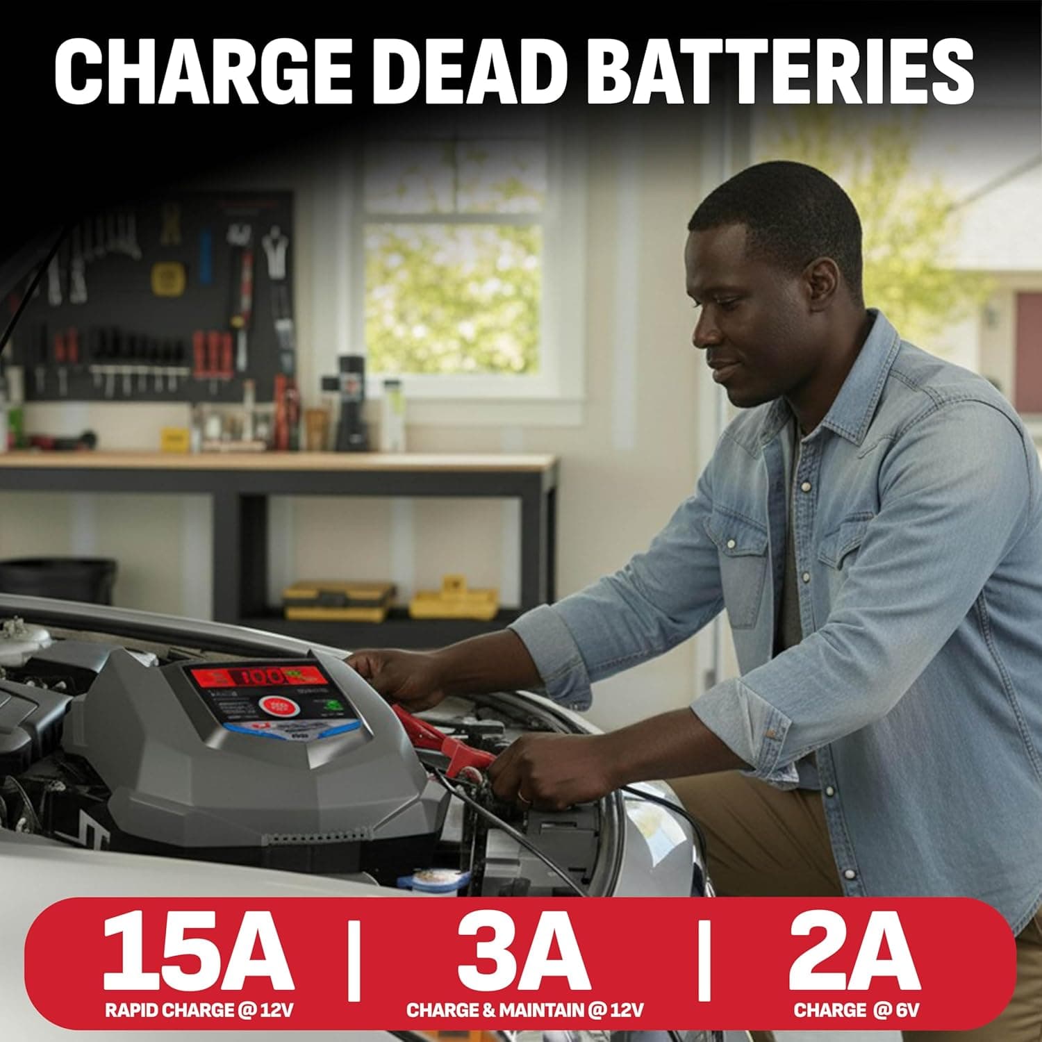 Schumacher Electric SC1280 15A Battery Charger and Maintainer