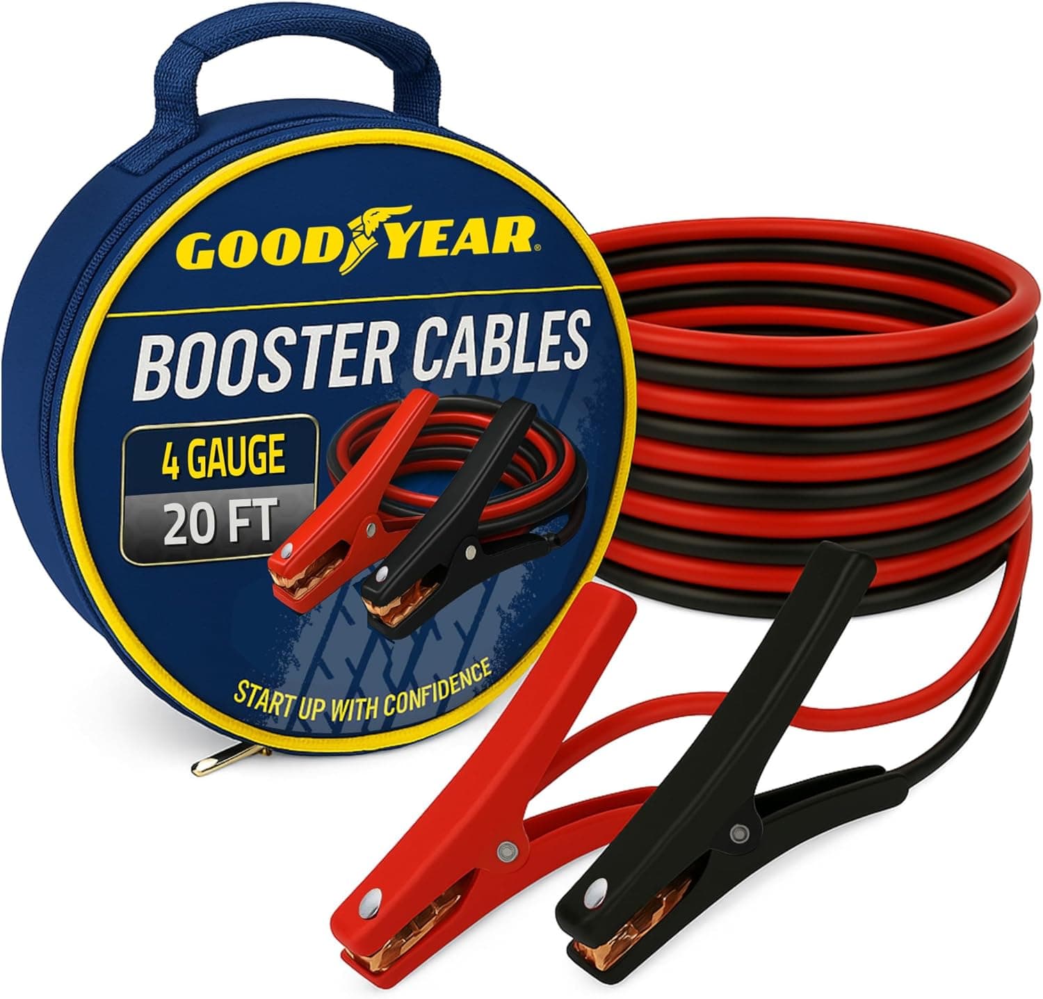 Goodyear Heavy Duty 4 Gauge 20 FT Booster Cables