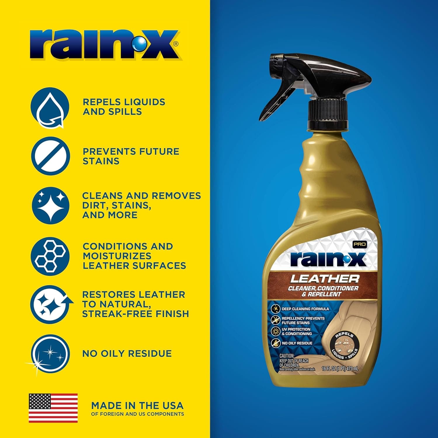Rain-X Pro Leather Cleaner, Conditioner & Repellent