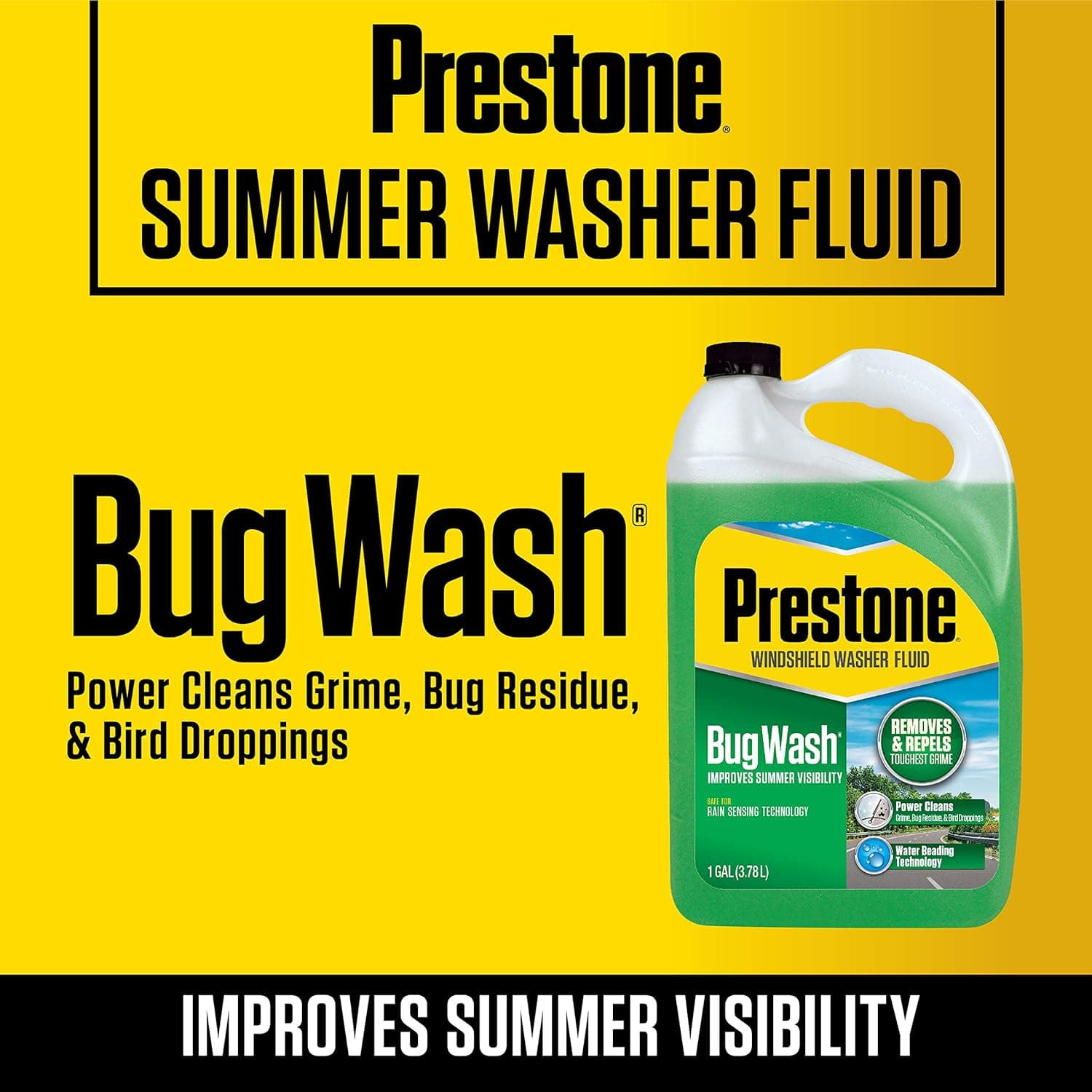 Prestone Bug Wash Windshield Washer Fluid